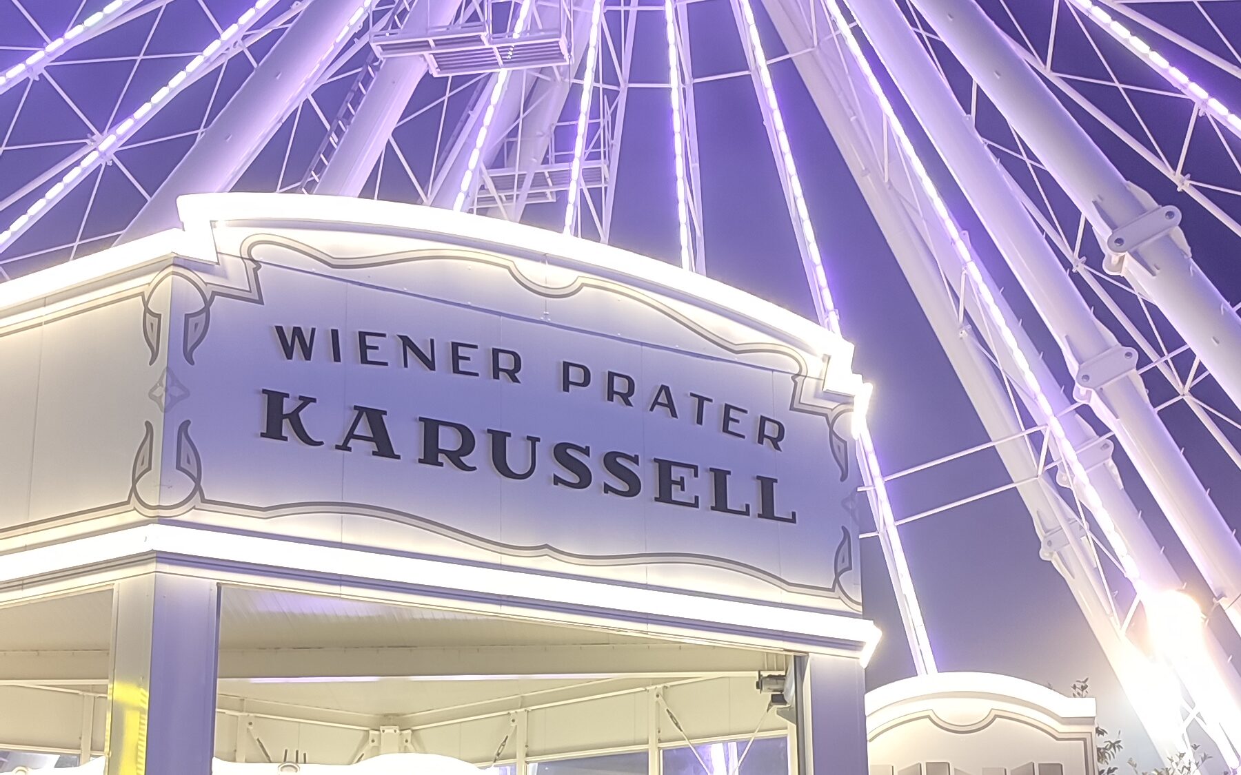 Prater di Vienna carosello bianco