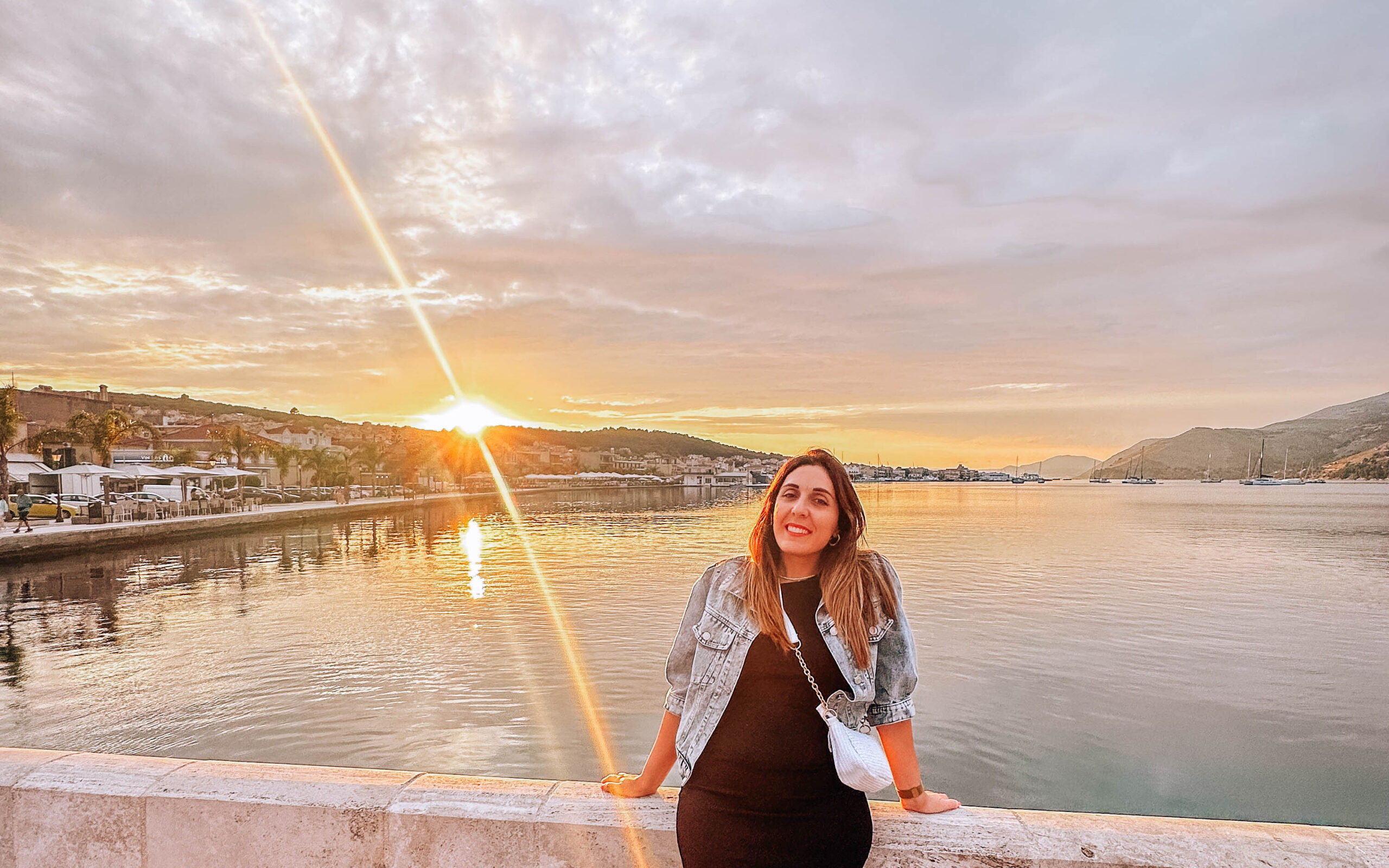 Cosa vedere a Cefalonia-tramonto nella baia di Argostoli