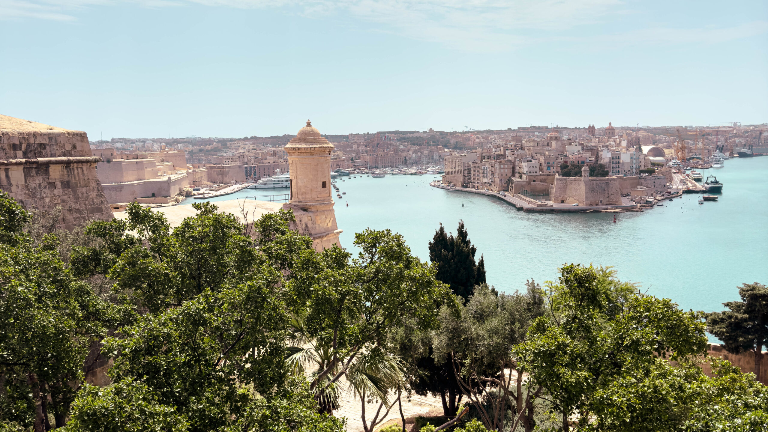 Cosa vedere a Malta panorama sulla capitale dai Barraka Gardens